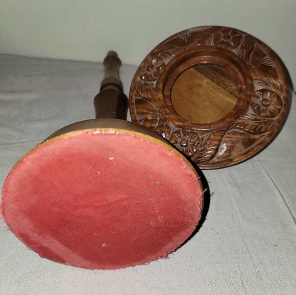 COPY - Vintage Wooden Ashtray Stand/Plant Holder Two Piece - Picture 7 of 8